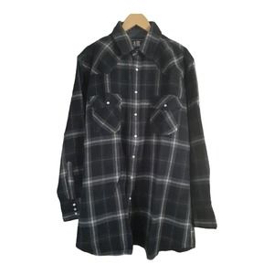 Rock Creek Ranch Mens Flannel Pearl Snap Long Sleeve Size XLT